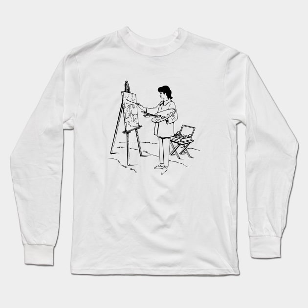 Painter Long Sleeve T-Shirt by linesdesigns